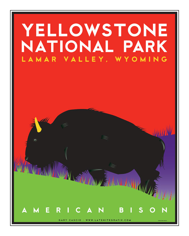 American Bison/Yellowstone National Park poster