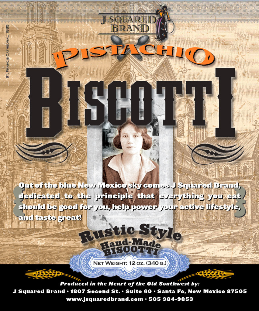 Pistachio Biscotti label design
