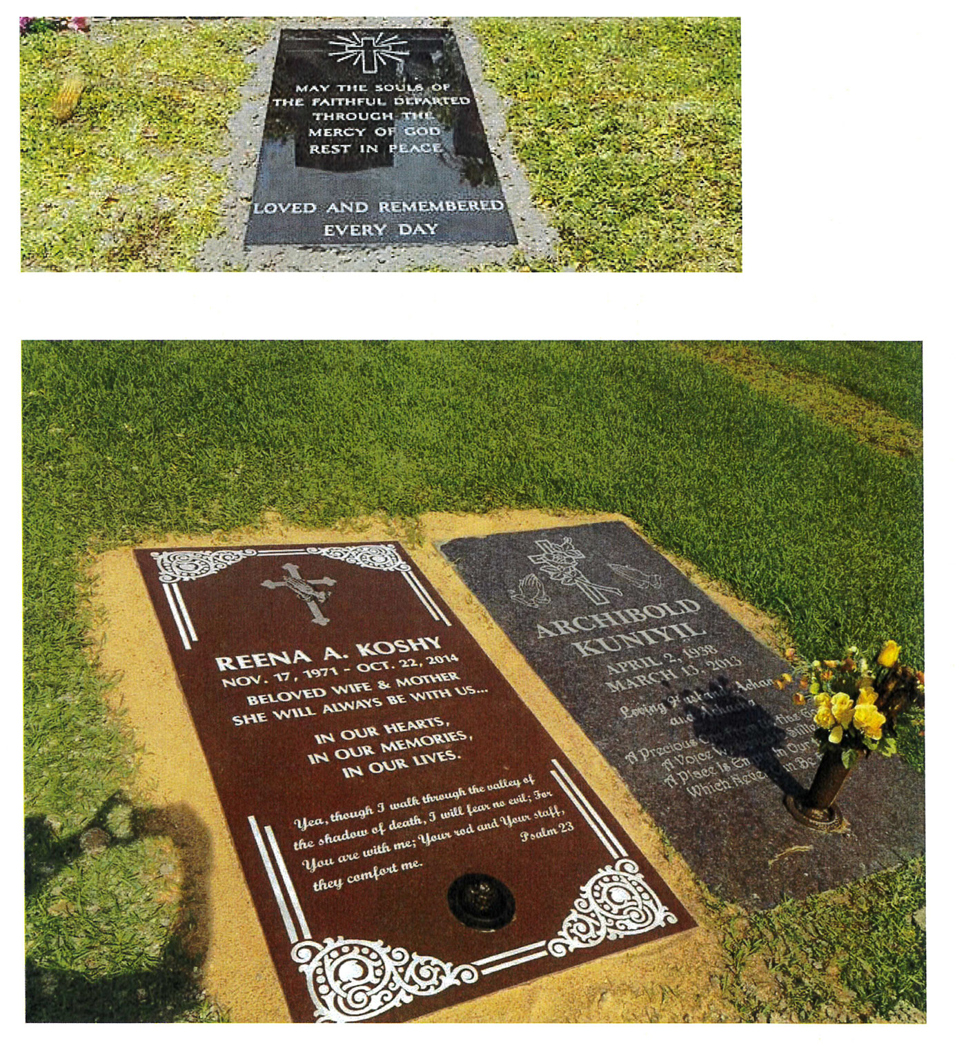 Full Ledger at Gravesite
